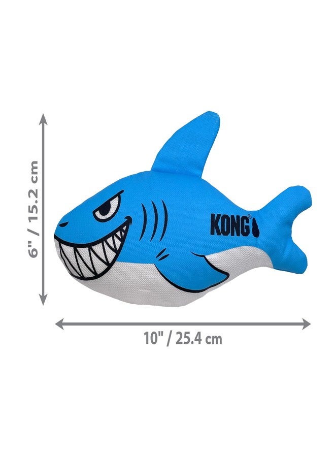 KONG Maxx Ballistic 2 Layered Assorted Tough Dog Toy (Shark, Medium) - Image 3